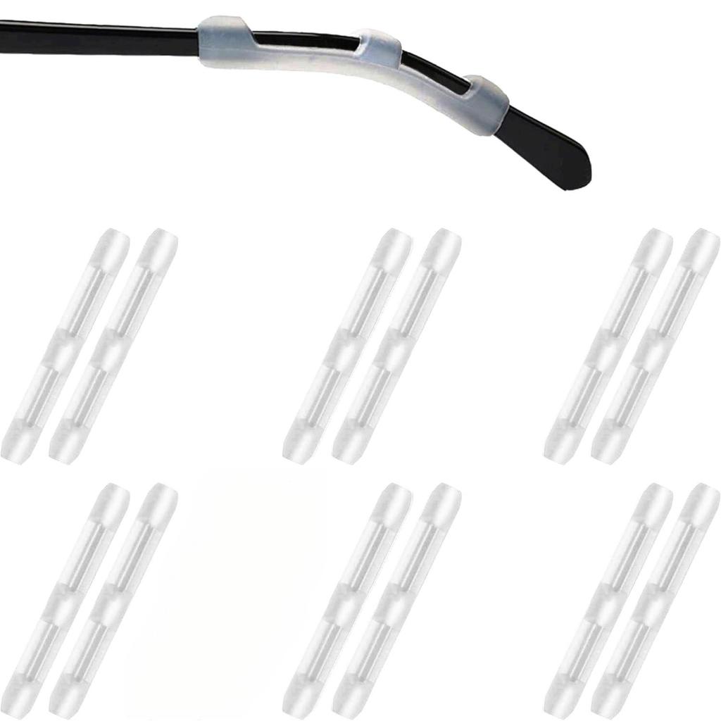 Eyeglass Ear Cushions - Soft Silicone Glasses Ear Grip Temple Tips Eyeglass Pads Anti Slip Eyeglasses Ear Hook Comfort Sport