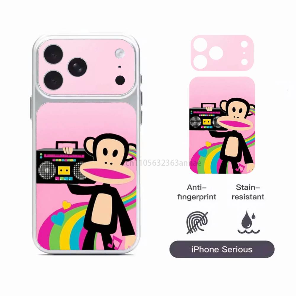 

monkey Funny P-Paul F-Frank Protective Sticker for iPhone 17 Pro 17 ProMax Full Body Back Cover Decal Skin iPhone17promax