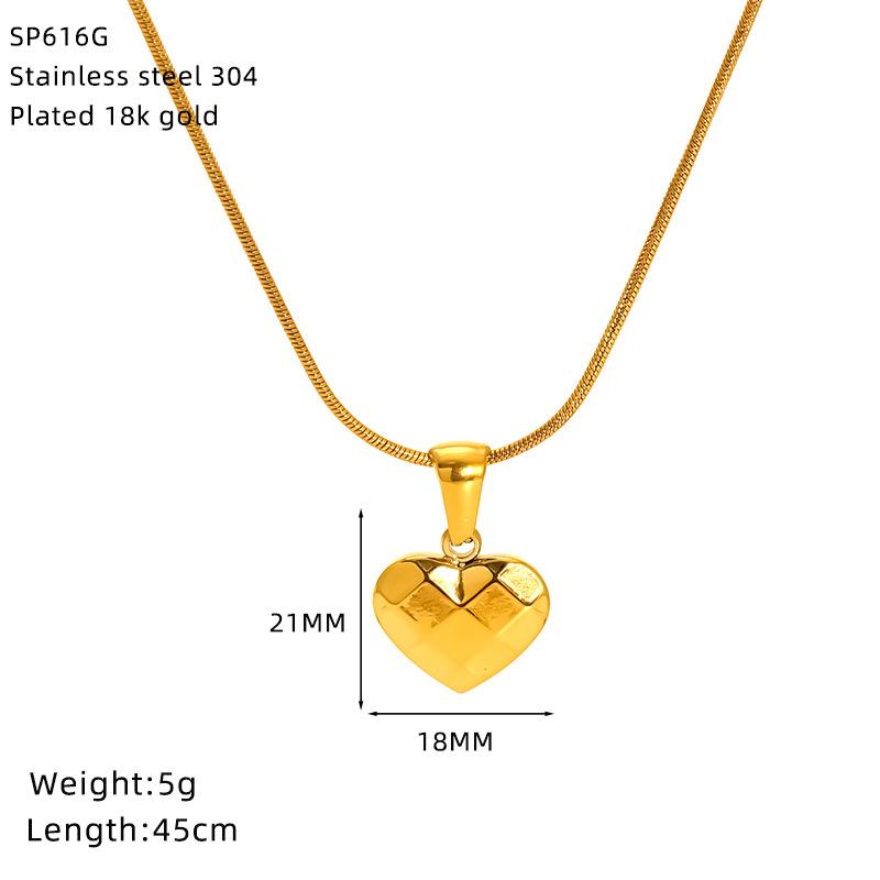 Vintage Premium Smiley Face Sun Flower Moon Stainless Steel Gold Plated Necklace Female Spot