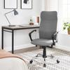 SONGMICS OBN034G01 Office Chair Ergonomic Swivel Chair Padded Seat Fabric Cover Height-Adjustable and Tiltable Up To 120 Kg Load Capacity Grey