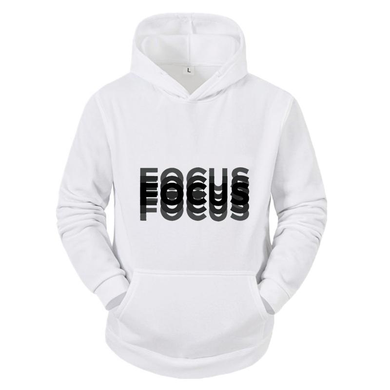 Autumn and Winter New Outdoor Sports Jogging Hoodie Focus Print Daily Fashion Trend Top Men's Casual Street Wear Hoodie