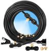 AITOYAN Mist Shower Outdoor Irrigation System Automatic Watering Set with 30 Mist Nozzles for Watering Lawns, Spray Irrigation, Outdoor Watering, Drip