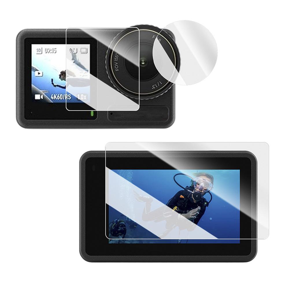 For DJI Osmo Action 6 Lens Protection Cover Cap Tempered Glass Screen Protector Film for DJI Action 5 Pro 4 3 Camera Accessories