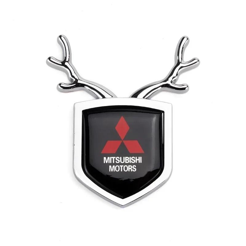 

Car Sticker Metal Trunk Window Styling Badge Decal for Mitsubishi ASX Ralliart Lancer Cordia Pajero Outlander Eclipse L200 EVO срібний
