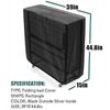 Folding Bed Cover Folding Bed Dust Cover Outdoor Recliner Cover Black Length 99 Width 38 Height 114C