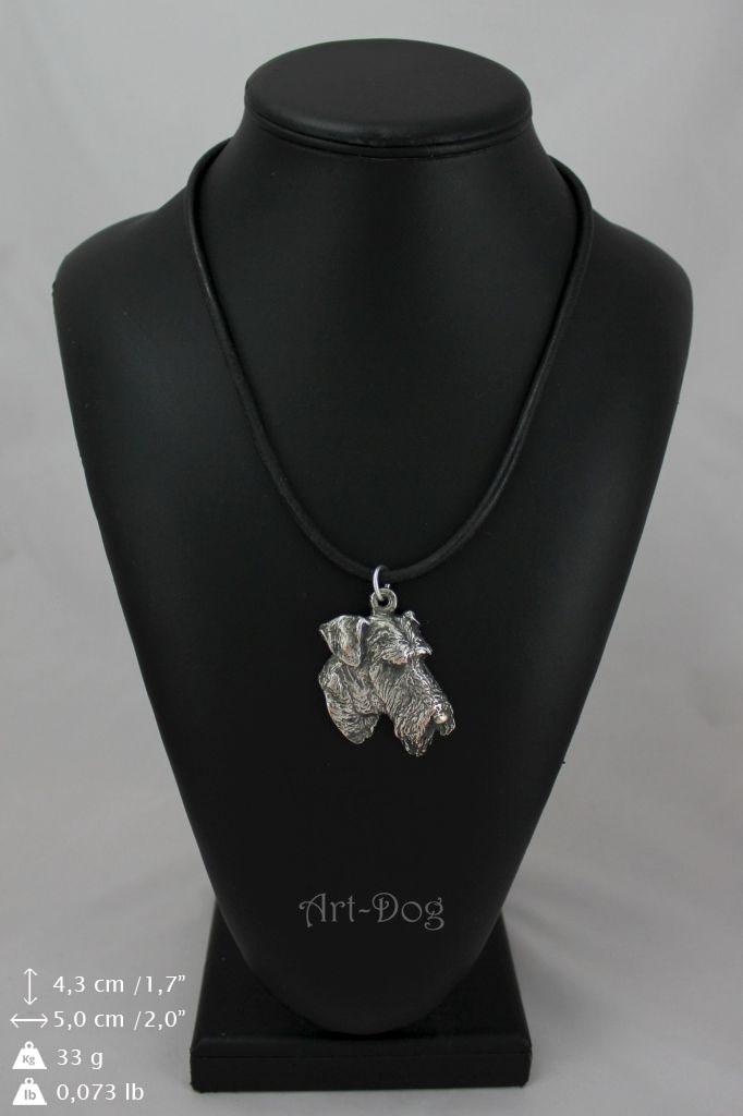 Airedale Terrier, Bingley Terrier – Necklace with dog, silver-plated pendant for dog fan | Art-Dog