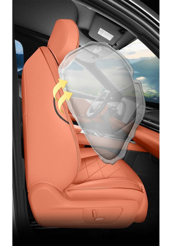 Full Leather Car Seat Covers for 2025 Changan Deepal S05, 5-Seater, All-Season, Full Coverage