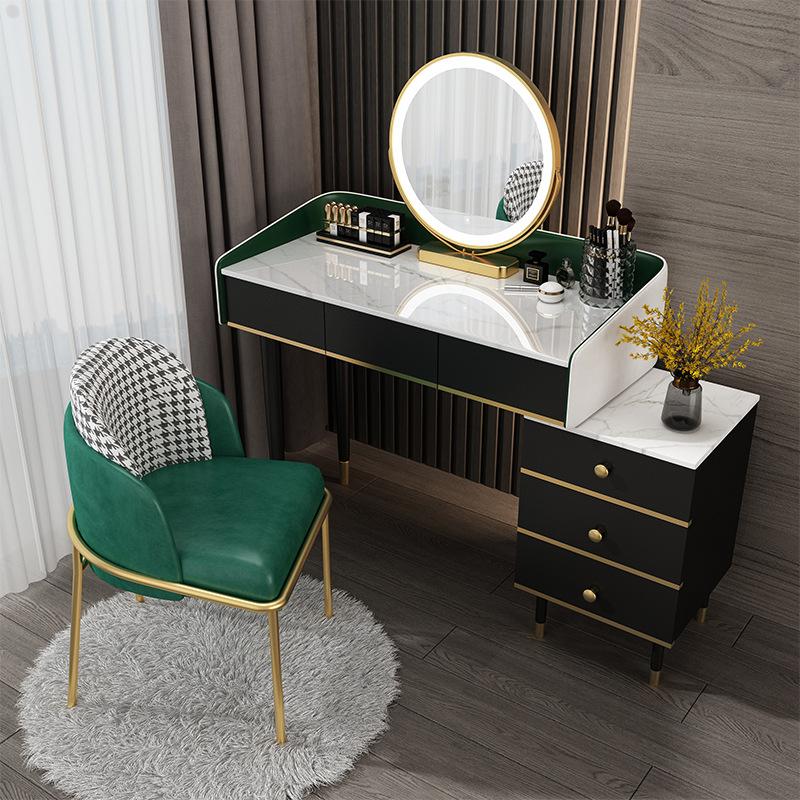The Nordic Dresser Small Family Model Bedroom Contemporary Contracted with Lamp Light Decoration Lacquer That Bake Makeup Table