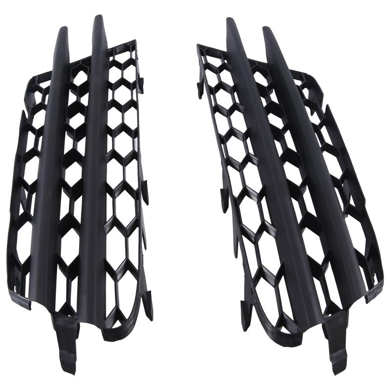 Fog Lamp Honeycomb Cover Car Front Bumper Fog Light Mesh Grille For VW Scirocco 2008-2014 1K8853665 1K8853666