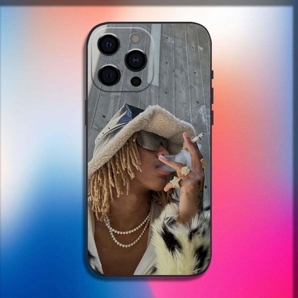 Rapper R-Rich Amiri Phone Case For iPhone 16,15,14,13,12,11,Pro,X,XS,Max,XR,Plus,Mini Soft Black Cover