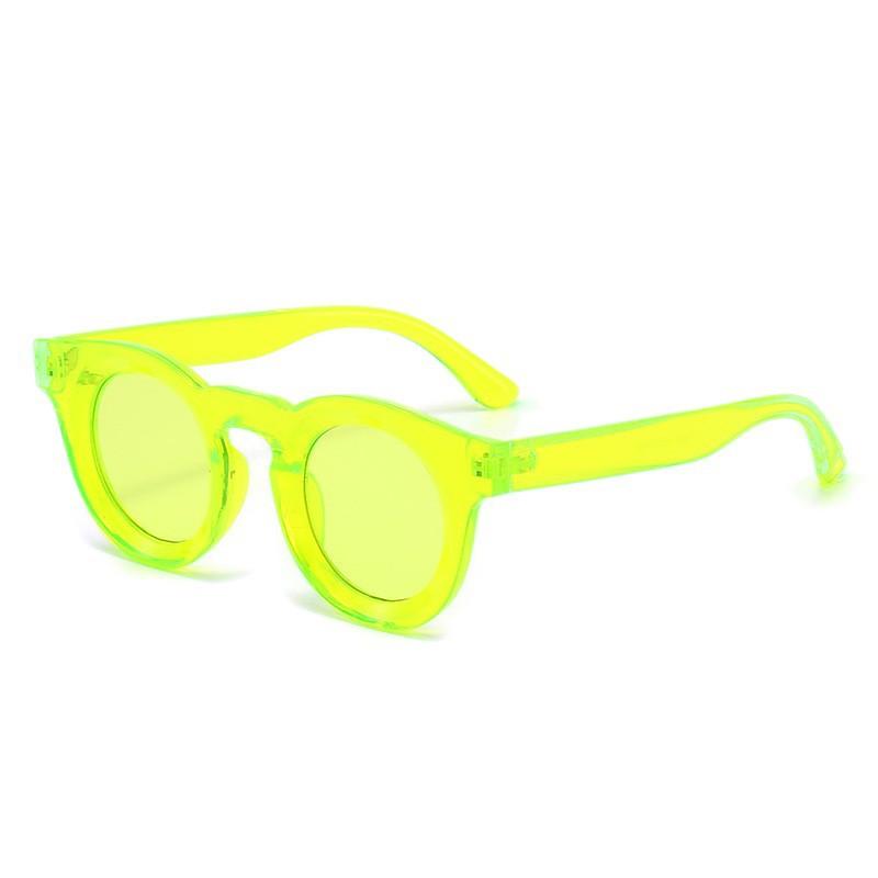 

Dopamine Colorful Round Sunglasses, Thick Frame Texture, Personality Trend, Uv400 Sun Protection Sunglasses 5620 зелений