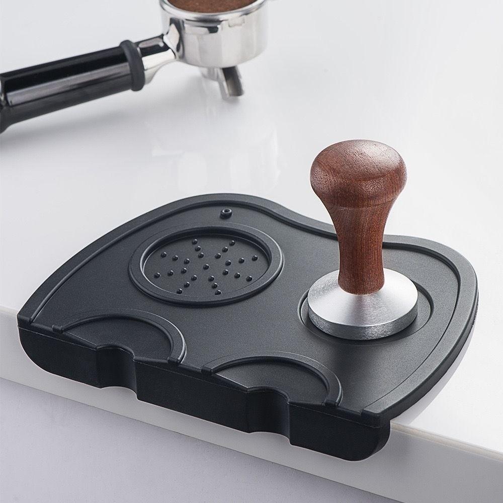 51-58mm Espresso Coffee Tamper Mat Station Silicone Silicone Corner Mat Pad Bar Barista