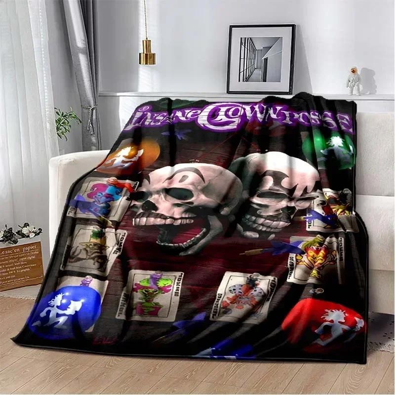 Insane Clown Posse Band Blanket ICP Juggalo Faygo HIP HOP Soft Flannel Kid's Warm Blanket Bedroom Sofa Bed Travel Picnic Blanket