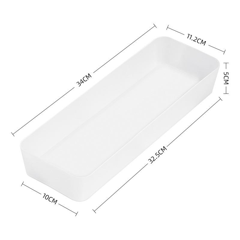 Simple Plastic Drawer Organizer With Dividers For Makeup And Accessories In Home And Office Use