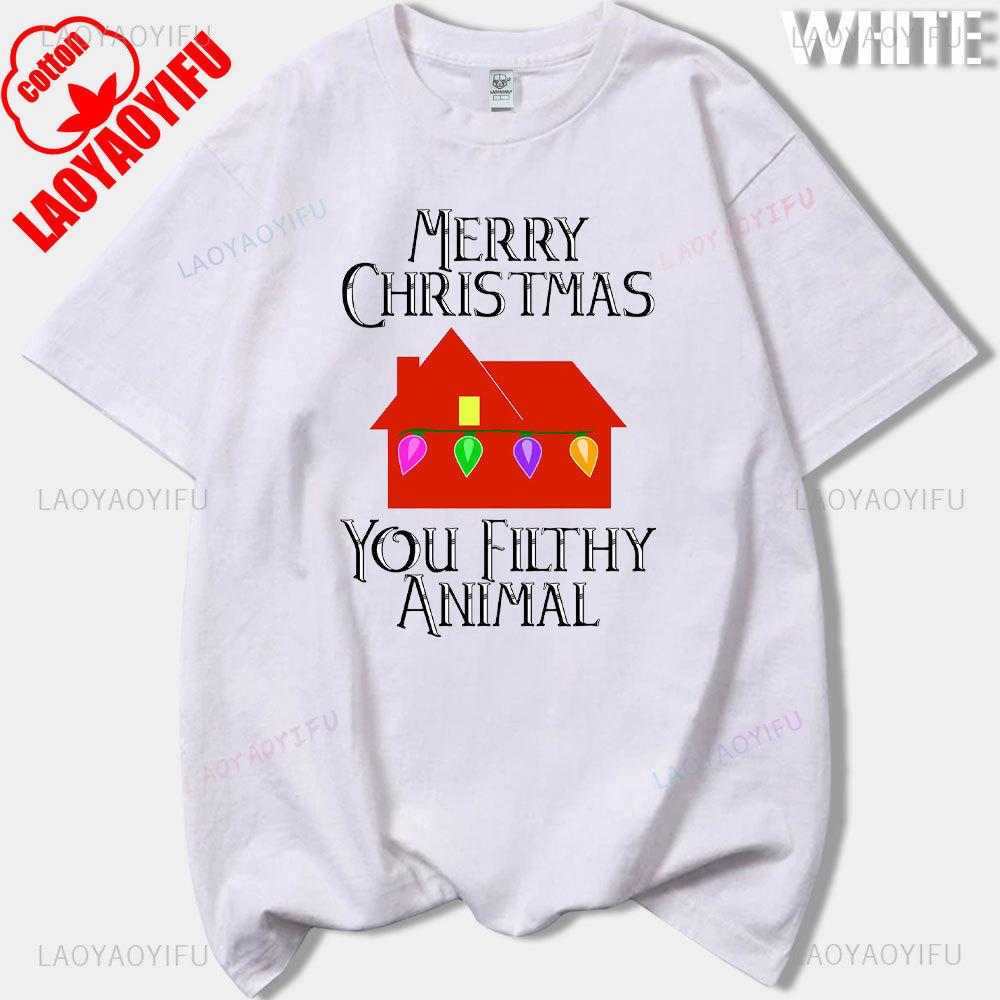 Merry Christmas Movie Home Alone Childrens Man Printed Tshirt Woman Cotton Tshirt Adult Daily Clothing Holiday Gifts Tops