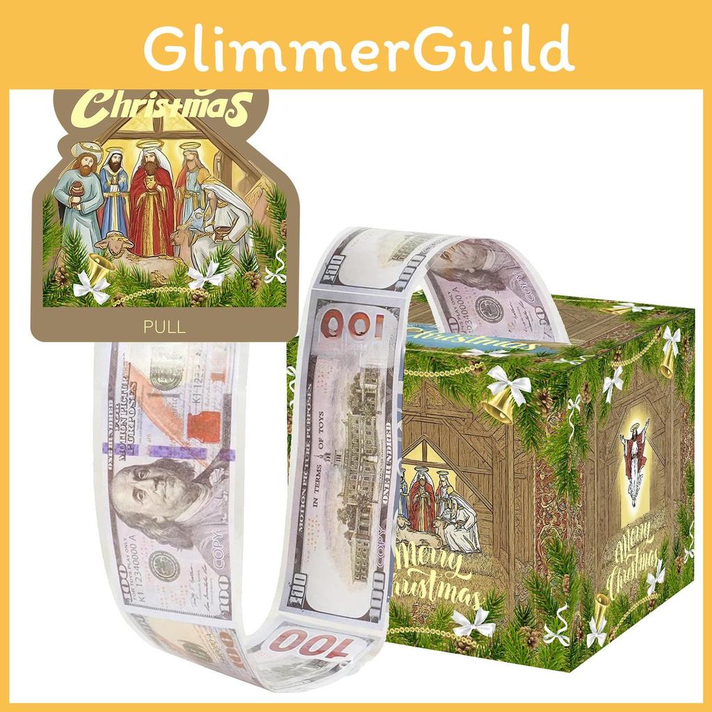 Christmas Jesus Theme Party Decor Money Box With Paper Material For Holiday Celebration