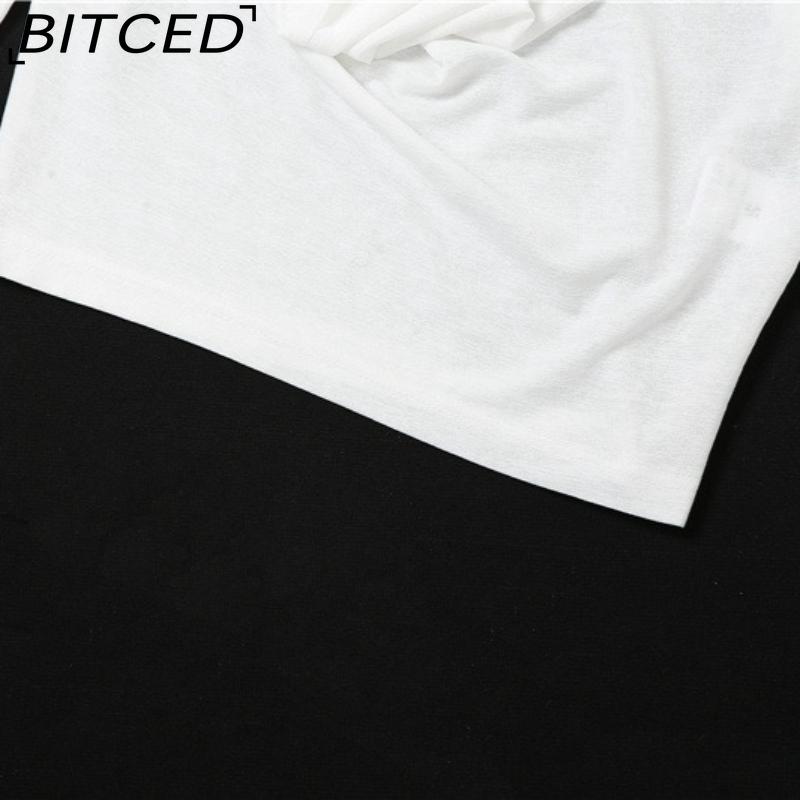 BITCED Spring Women's Solid-Color Slim-Fit Crop Top Fashion V-Neck Hooded Long-Sleeve Sun Protection Shirt