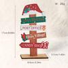 New Wooden Christmas Desktop Ornament: Snowman, Santa, Gingerbread Man Decorations