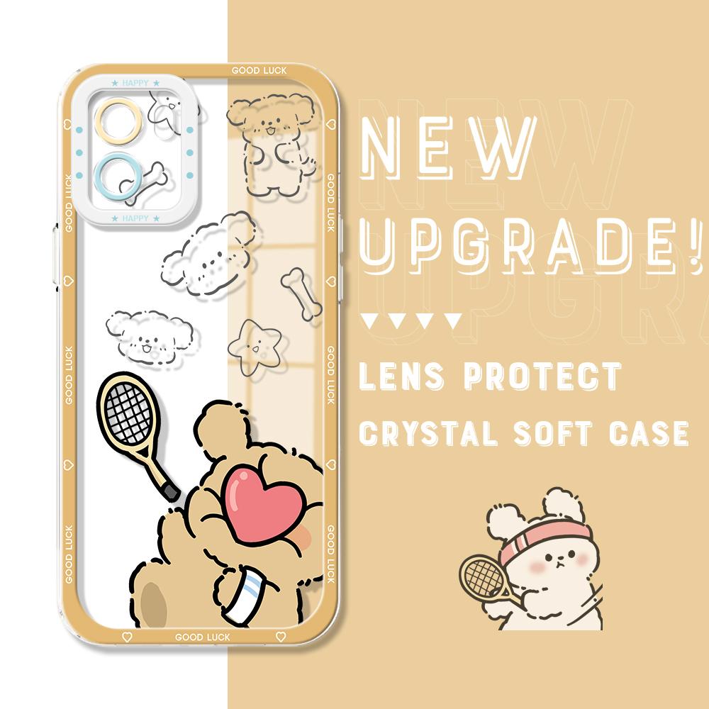 Shockproof Cartoon Astronaut Crystal Case Full Cover Camera Protection Transparent Soft Phone Casing for Vivo Motorola