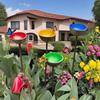 Ground Insert Butterfly Bath Bowl Rustproof Garden Rain Catcher  Yard Art Decor