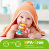 Spinners for Babies Suction Cup Spinner Toy Rotating Crystal Bell Unicorn Bath Toy Silicone Bubbles 1 Years