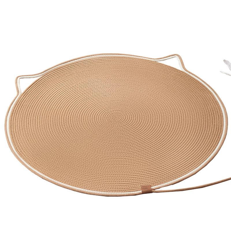 Katteskrapeplate Slitesterk og Ingen Flassavgang Kattekloplate Katt Super Stor Rund Katteskrapeplate Katterede Integrert