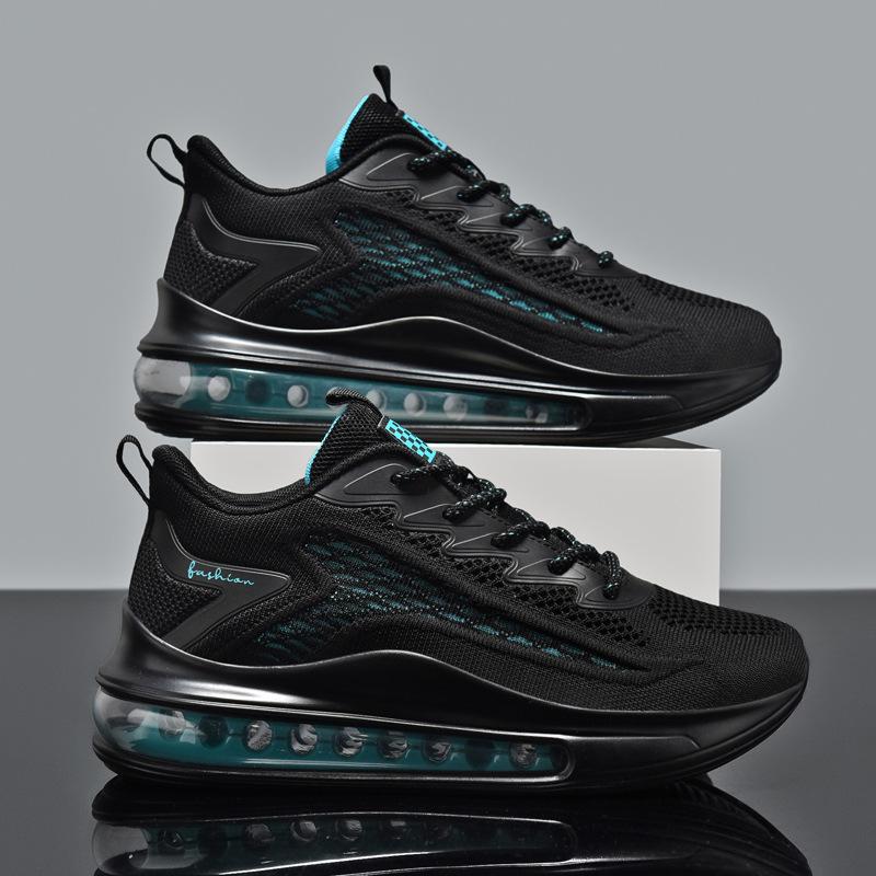 Spring and autumn new full palm air cushion mesh running shoes men's 46 sports 47 shock absorption 48 extra large size men's shoes tide