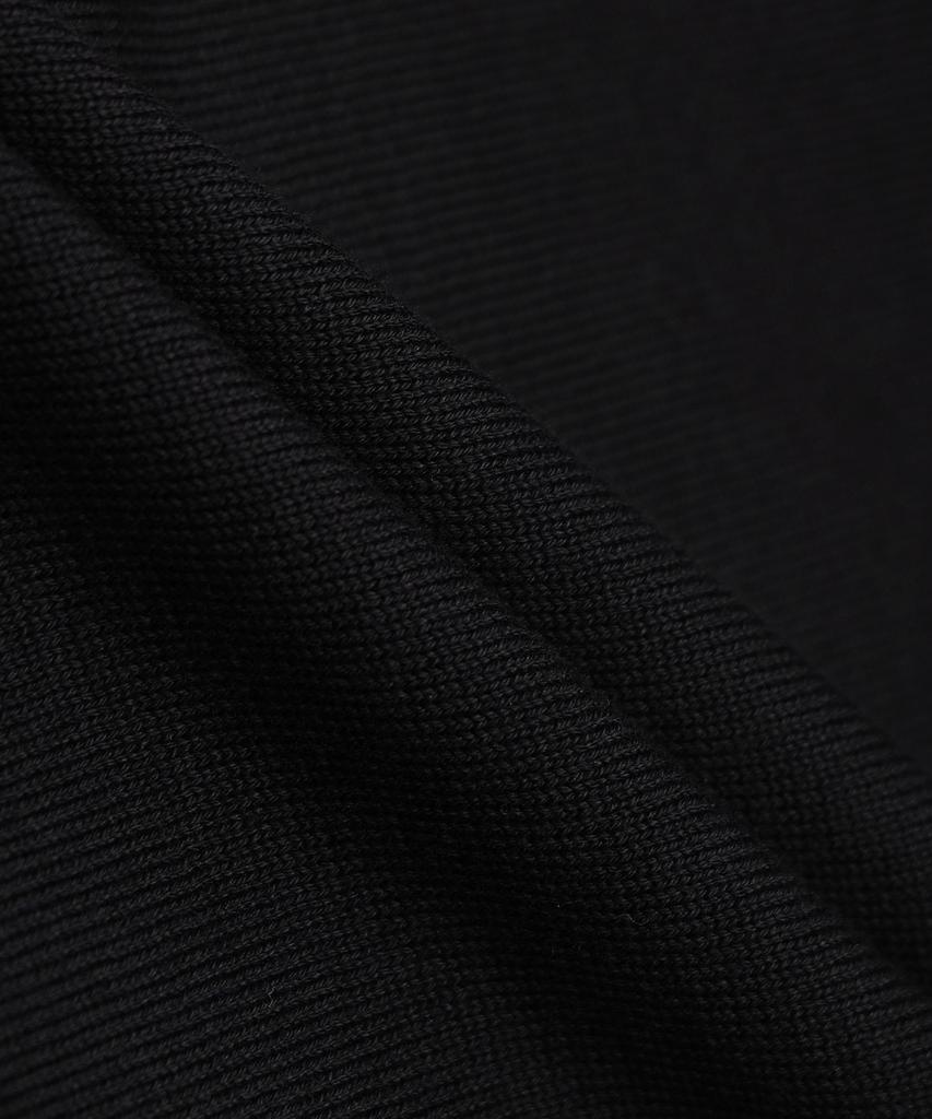 247Silijeu Supima Cotton Collar Half Knit Black (Type B)