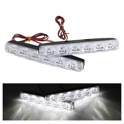 Luz Diurna LED de Alta Potencia 6LED Lámpara de Conducción Ajuste Universal Luz Antiniebla LED para Coche Instalación Fácil Duradero