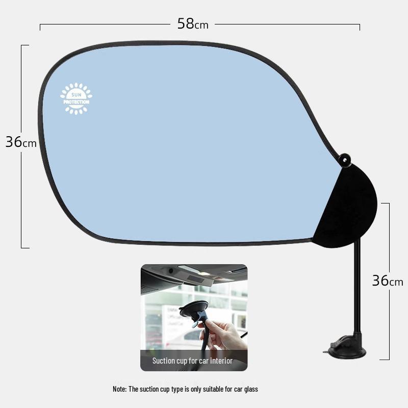 

Car Sunshade with Suction Cup: Side Window Heat Insulation & Sun Protection Curtain Suction Cup Version (Car Use)