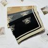 New Simple Bee Pattern Scarf for Women High End Double-sided Pattern  Versatile Warm and Thickened Shawl Korean Style Shawl
