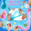 LAWOHO 6 Pack Mermaid Gnomes Slimes, Pink & Blue Slime Kit for Kids with Cloud, Clear, Butter & Water Slime, Fluffy Slime Party Favors, Slime Kits for