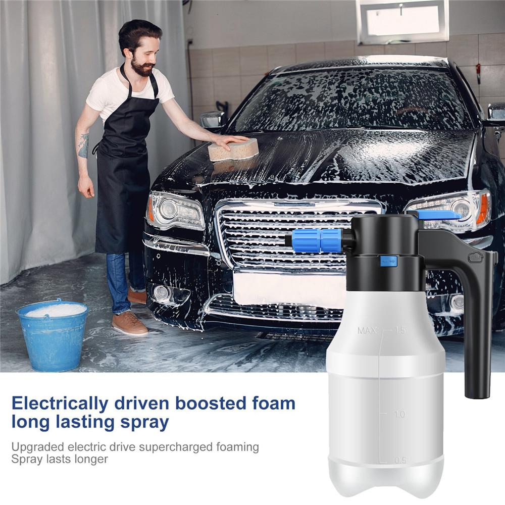 D5 Snow Foam Pump Sprayer Foam Sprayer Handheld Foam Sprayer Type-C Rechargeable Cordless Car High-Pressure Foam Spray Bottle