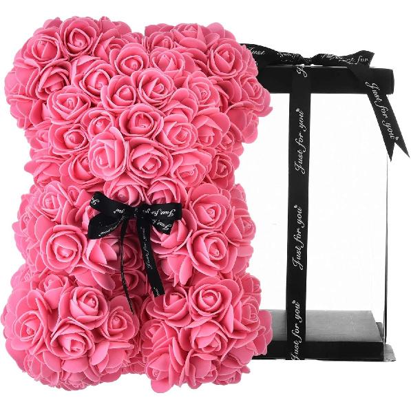 

Rose Bear Gifts for Mom at Mothers Day, Flower Bear Rose Teddy Bear Birthday Gifts for Women,Mothers Day Rose Bear Gifts for Mom from Daughter, Gifts
