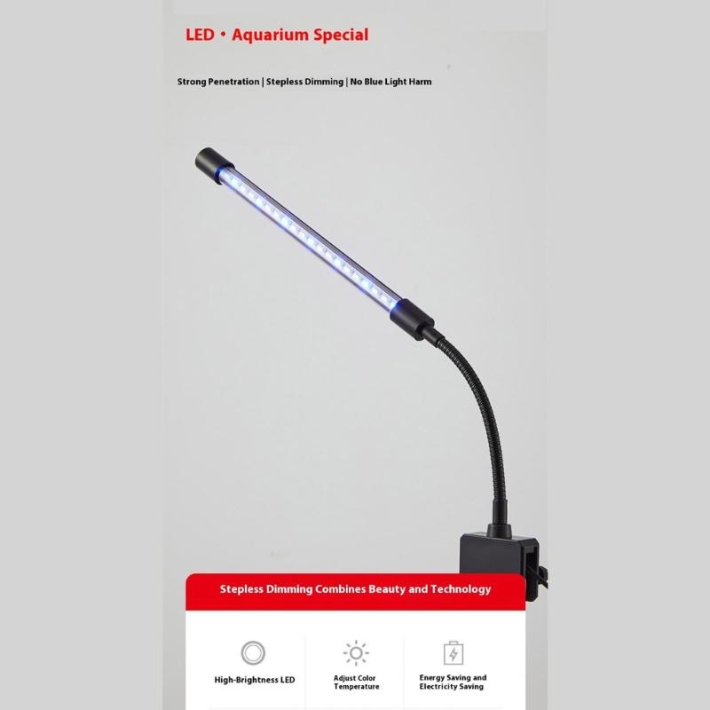 Aquariums Light LED Plant Grow Lamp Waterproof Fish Tank Light Adjustable Color Temperature And Heat Resistant