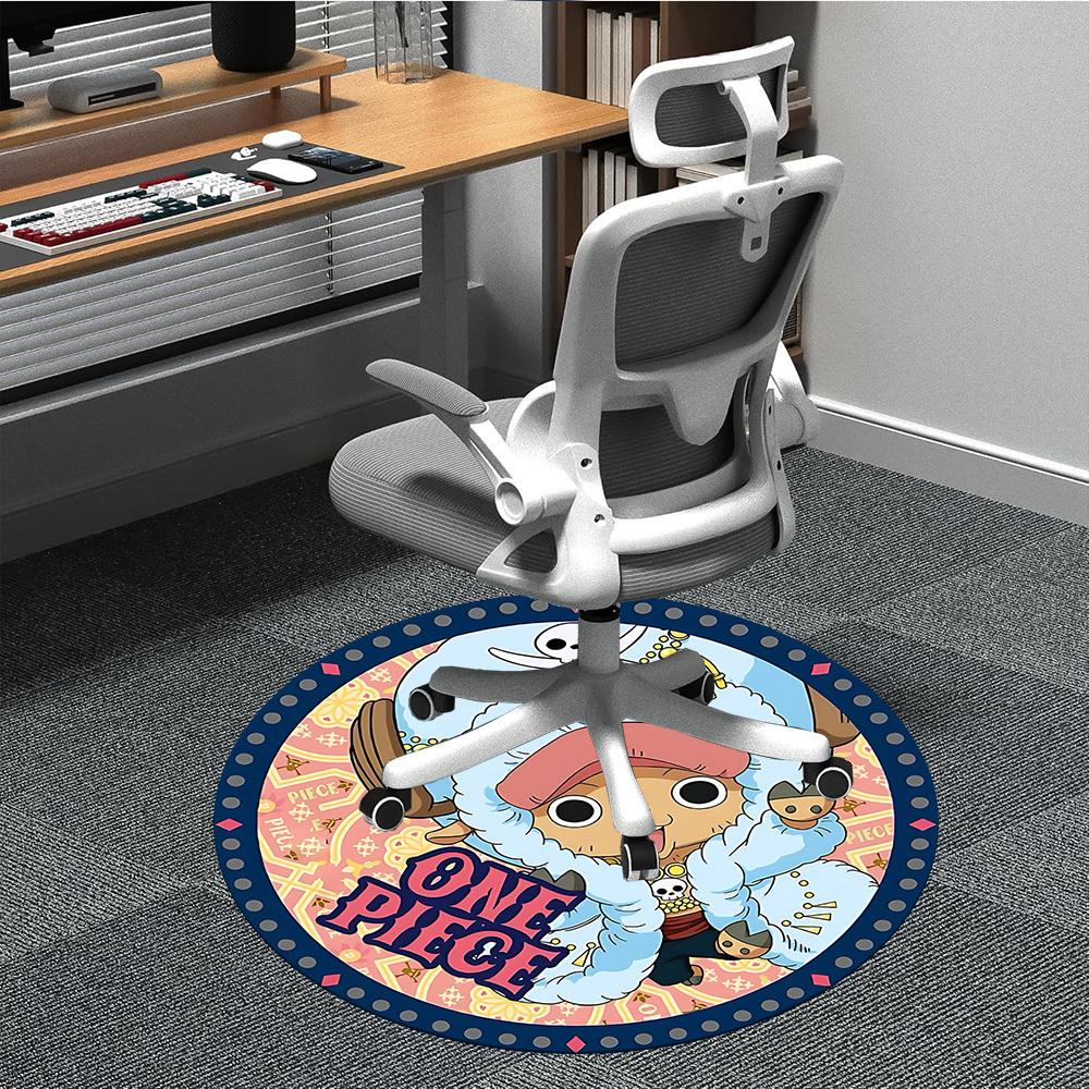 

1pc One Piece Chair Carpet for Office Non-Slip, Soft & Comfortable, Carpet for Office, Gaming, Lightweight Round Floor Mat yy251021015 80cm by 80cm