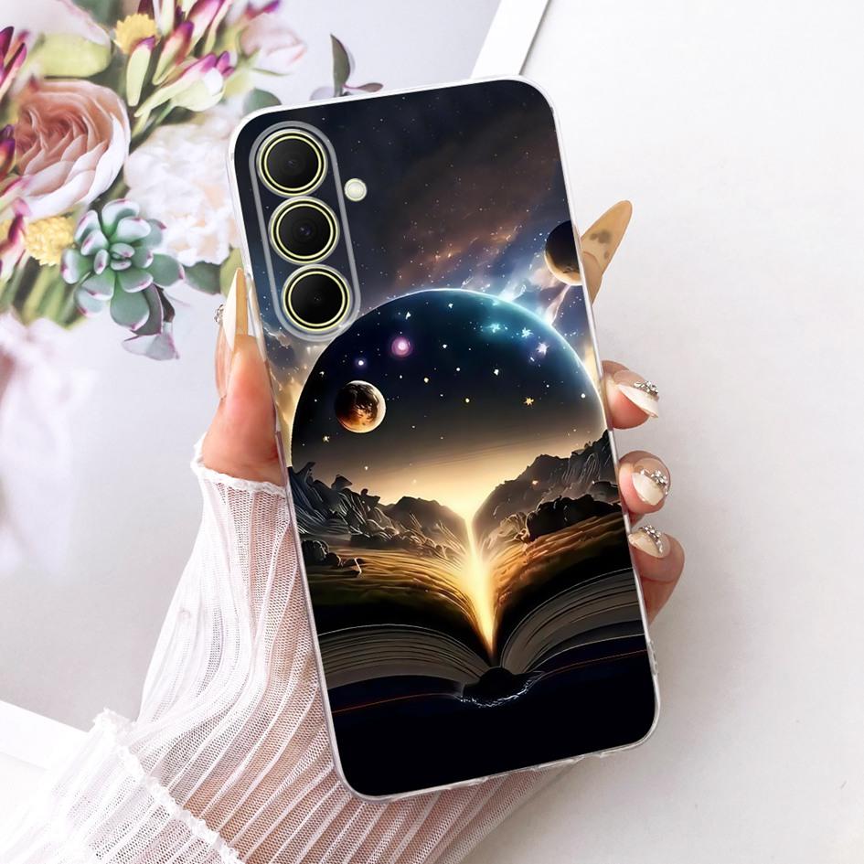 Hülle Für Samsung Galaxy A17 A37 A57 5G Cover Neue Stilvolle Blume Klare Weiche Silikon Handyhülle Für Samsung A 17 A 37 A 57 Stoßfänger