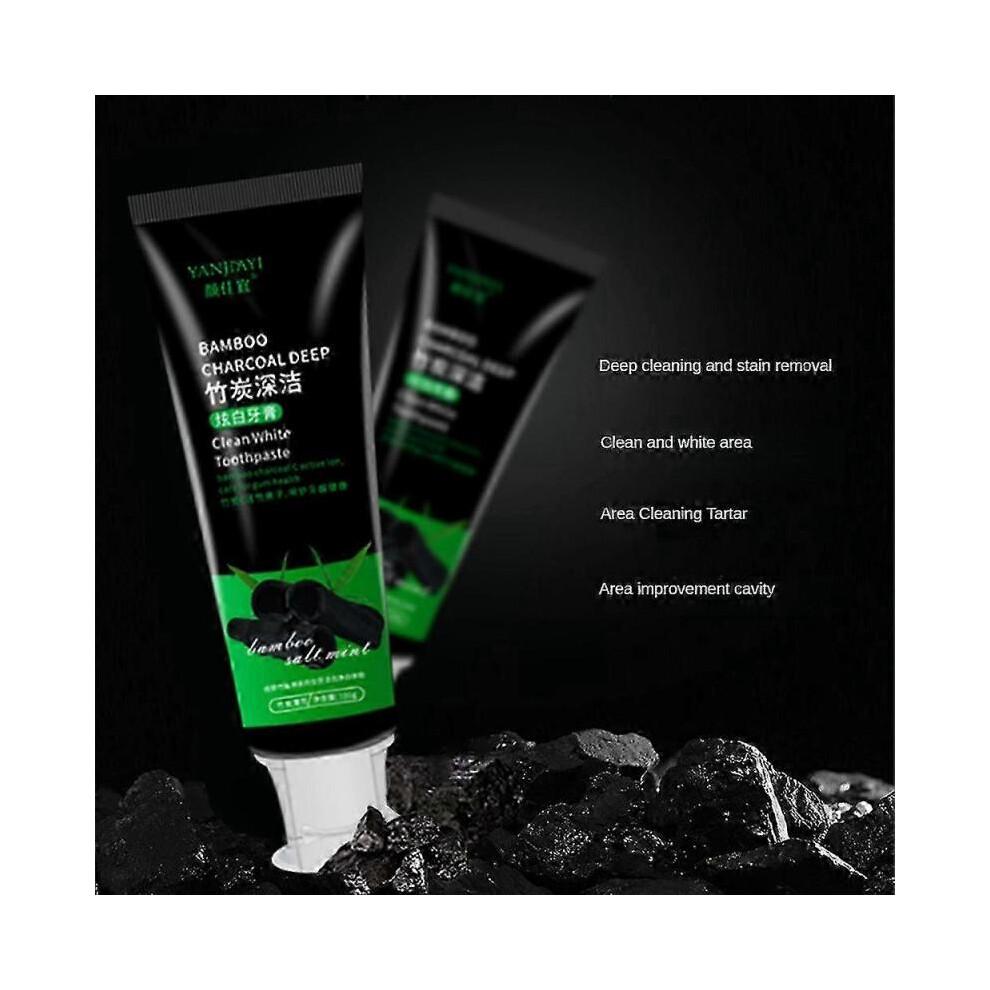 300g Activated Carbon Bamboo Charcoal Toothpaste Bright White Teeth 100g less