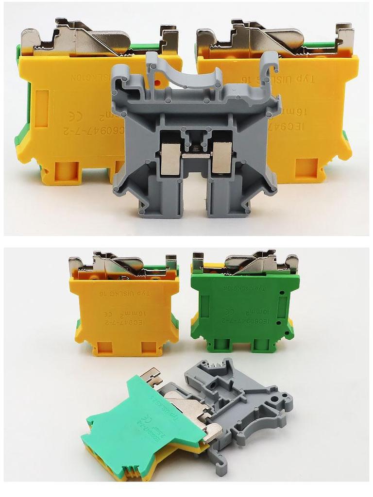 UK2.5B DIN Rail Terminal Block Connector, Pure Copper, Flame Retardant, Quick Wiring (UK-5n, UK-3n, UK-6n).