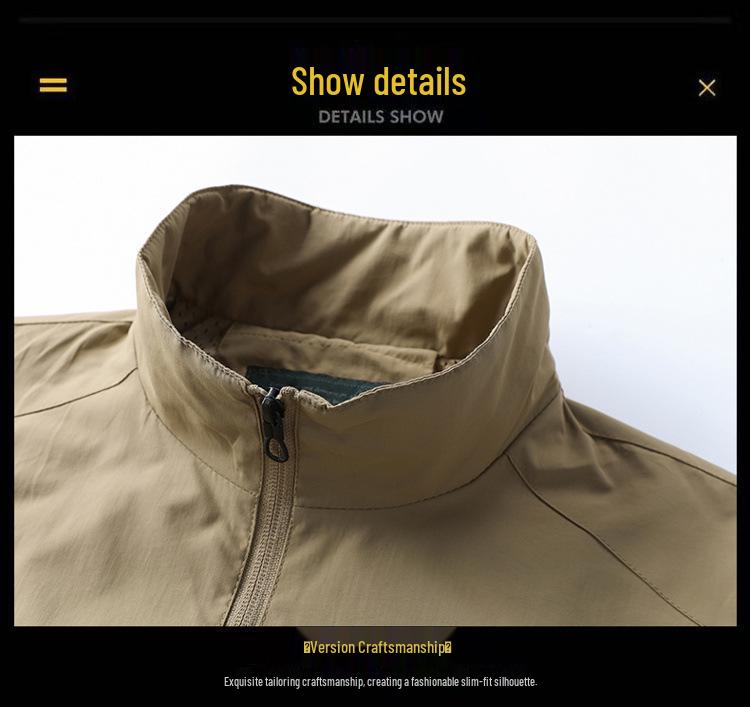 Men's Outdoor Series Plus Size Windbreaker Jacket for Spring & Autumn