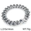 Bracciale Uomo Retrò per Uomo Solido Acciaio Inossidabile 316L Maglia Catena Cuban Curb Braccialetti Accessori Gioielli per Polso Uomo