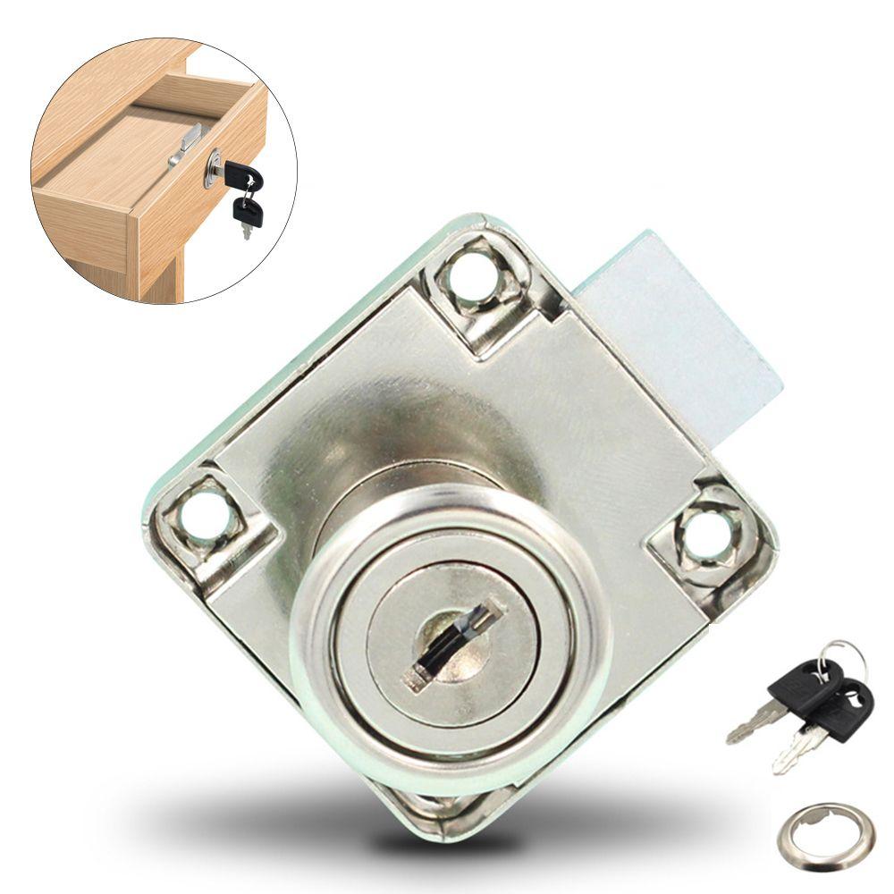 Professional Burglarproof Desk Cabinet Locker Wardrobe 2 Keys Drawer Lock