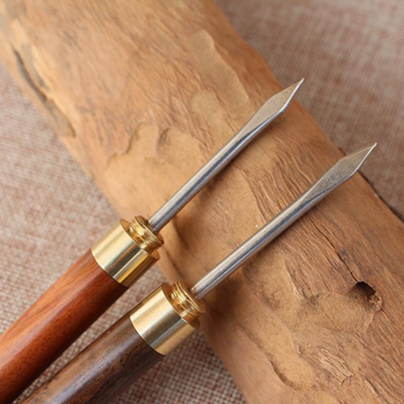 Small Flat Needle Rosewood Tea Pick Tool for Compressed Puerh Dark Tea Accessory Chinese Tea Ceremony Brewing Instrument