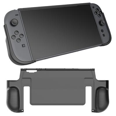 TPU Clear Case for Nintendo Switch 2 Protective Case Sleeve Shockproof Case Ergonomic Handle Grip Cover with Stand for Switch 2