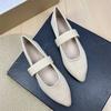 Fashion Flat Shoes for Women 2025 Spring and Autumn Ballet New French Pointed Shallow Mary Jane Shoes Large Size Women's Shoes 42 43 44