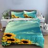Sunflowers with blue sky. Bedding sets Duvet cover sets Duvet covers Pillowcases(1*Duvet Cover 2*Pillowcases without duvet insert)