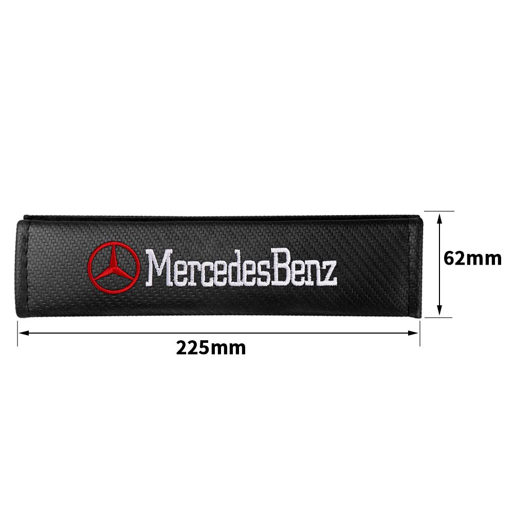 

1/2Pcs Car Seat Belts Covers Shoulder Protect Pads Accessory For Mercedes Benz B/C/E/S Class A Class C200 GLC GLE CLA W221 W166
