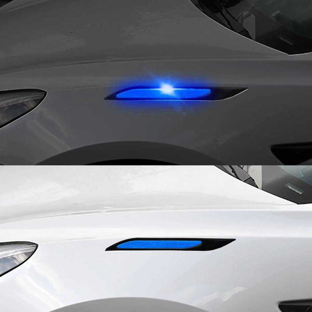 Auto Reflektierende Aufkleber Warnstreifen Klebeband Rückstandsfrei Schützender Autoaufkleber Warnung für Nachtfahrten Karosserie Sicherheitswarnaufkleber