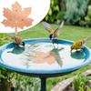Copper Bird Bath Plate Birdbath Purification Disc with Triple-Point Support All-Season Birdbath Bowl Purifier Plate for Backyard