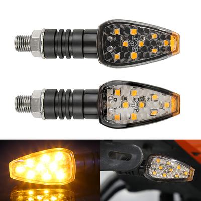 2Pcs 9LED Motorrad Blinker Anzeige Blinker Seite Lichter Vorne und Hinten Motorräder Für Kawasaki Yamaha Honda Suzuki